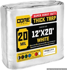 Extreme Heavy Duty 20 Mil Tarp Cover, Waterproof, UV Resistant, Rip and Tear Pro