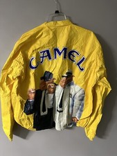 vintage 90s JOE CAMEL PAPER JACKET XL TYVEK/CIGARETTES/ADVERTISING 1992