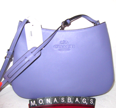 Coach New CP1012 Penelope Light Violet Smooth Leather Shoulder Bag