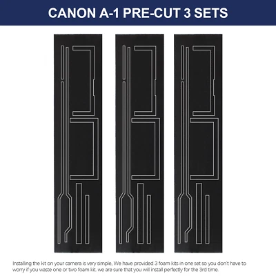 ETONE Kits de reparación de esponja de reemplazo de espuma de sello de luz precortada para cámara de película Canon A-1