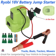 For Ryobi 18V Battery Jump Starter Jump Starting Vehicles Mowers Tractors Boats
