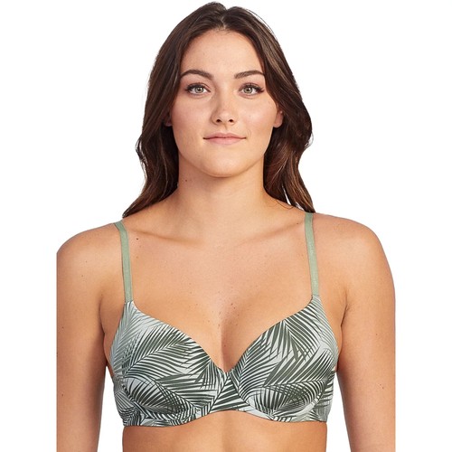 Kindly Yours Damen T-Shirt-BH Tailored Full Coverage Grün Übergröße 38DD