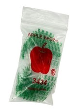 1000 DIME BAGS 3434R MINI ZIP LOCK DESIGN BAGS APPLE BAGGIES