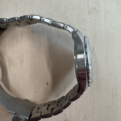 Fossil Blue AM3882 Silver Tone Dial Date - Battery for sale online 