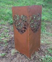 FeuersäUle Feuertonne Feuerkorb Feuerschale Feuerstelle Edelrost Rostoptik