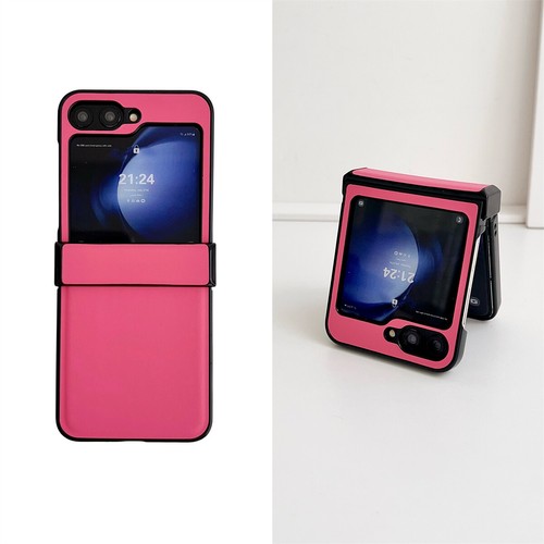 Fashion PU Leather Phone Protective Case Cover For Samsung Galaxy Z Flip 3 4 5 6 - Picture 28 of 34