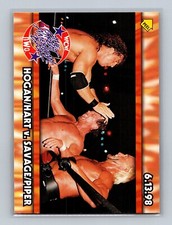 1999 Topps WCW NWO Stickers Hogan Hart/ v. Savage/Piper S6