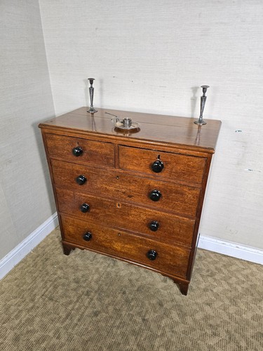 An Antique Victorian Oak Chest of Drawers ~Delivery Available~ - Picture 3 of 12