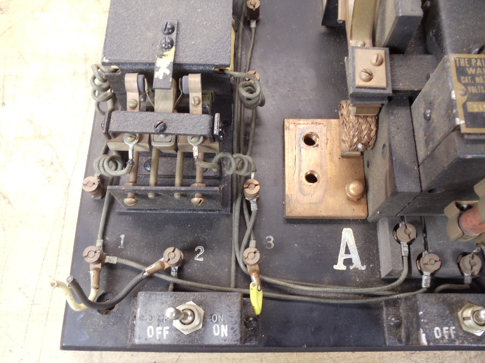 Vintage "The Palmer Elect. & MFG. Co." vintage electrical control panel