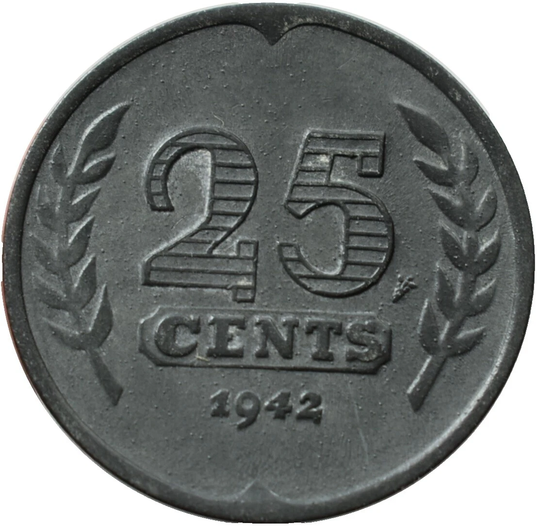 1942 Year Dutch Coins
