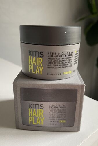 KMS California Hair Play Hybrid Claywax (Dries Like A Clay/Molds —-50ml/1.7oz) - Picture 1 of 5