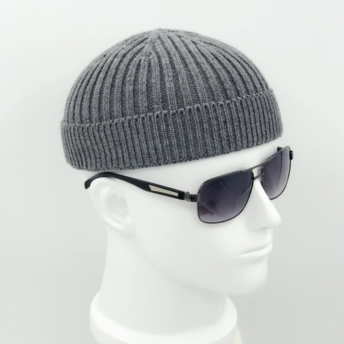 Mens Knitted Hat Beanie Skullcap Sailor 