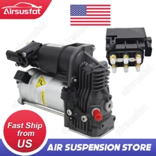 Air Suspension Compressor w/Valve Block Fit Mercedes W164 X164 GL350 2005-2013