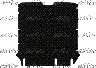 MERCEDES VITO TAXI 2005 TO 2011 TAILORED REAR SECTION BLACK RUBBER FLOOR MAT