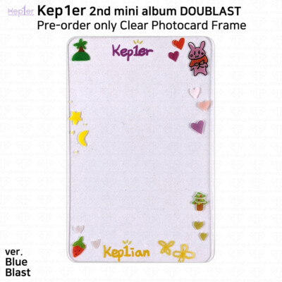 Kep1er 2nd Mini Album Doublast Official Photocard Clear Frame KPOP