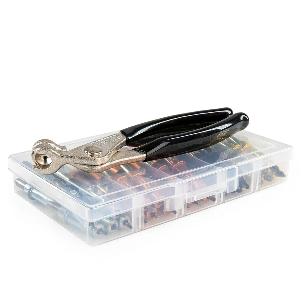 50 Piece Cleco Fastener Kit inc Pliers, Storage Case - 3/32″, 1/8”, 5/32″, 3/16" - image 2 of 4