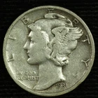 Mercury Silver Dime. 1931 S. Choice Very Fine. Lot # 9049-179-907