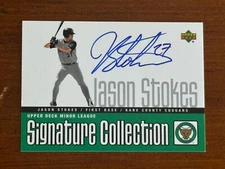 Jason Stokes 2002 Upper Deck Minor League Signature Collection RC Auto-FAST SHIP