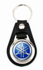 BLUE YAMAHA MOTORCYCLE LOGO KEYCHAIN R1 R6 KEY CHAIN
