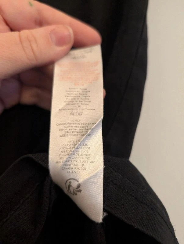 DKNY Kids' Black Logo T-Shirt - Age 12 / XS - Image 4 of 4