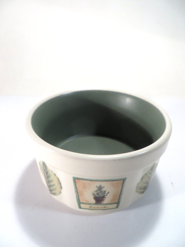 Pfaltzgraff 'Naturewood' Dip/Cheese Bowl Garden Theme Stoneware 4.5"