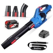  Brushless 20V Leaf Blower, 485 CFM Variable Speed & Turbo Mode, Cordless Leaf 