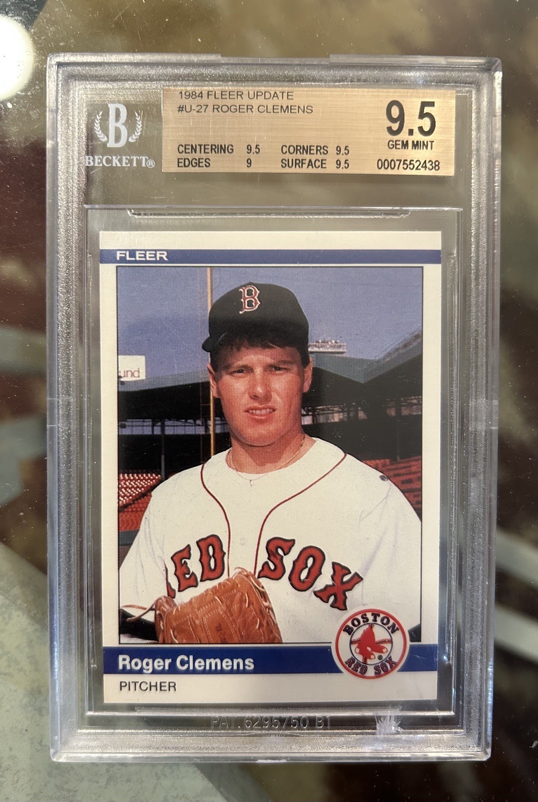 1984 Fleer Update #U-27 Roger Clemens XRC BGS 9.5 Gem Mint Boston Red Sox