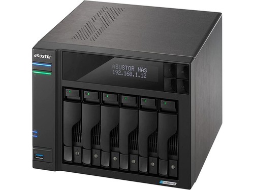 Asustor Lockerstor 6 Gen 2 AS6706T 6 Bay NAS, Quad-Core 2.0GHz, Dual 2.5GbE - Afbeelding 4 van 5