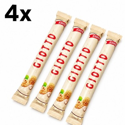 Ferrero Giotto Hazelnut Praline Sticks 4 Pack 9 Pieces Each Italian Wafer Candy