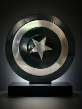 Handmade Black Captain America Shield  Aluminum Stealth Shield, Cosplay Prop