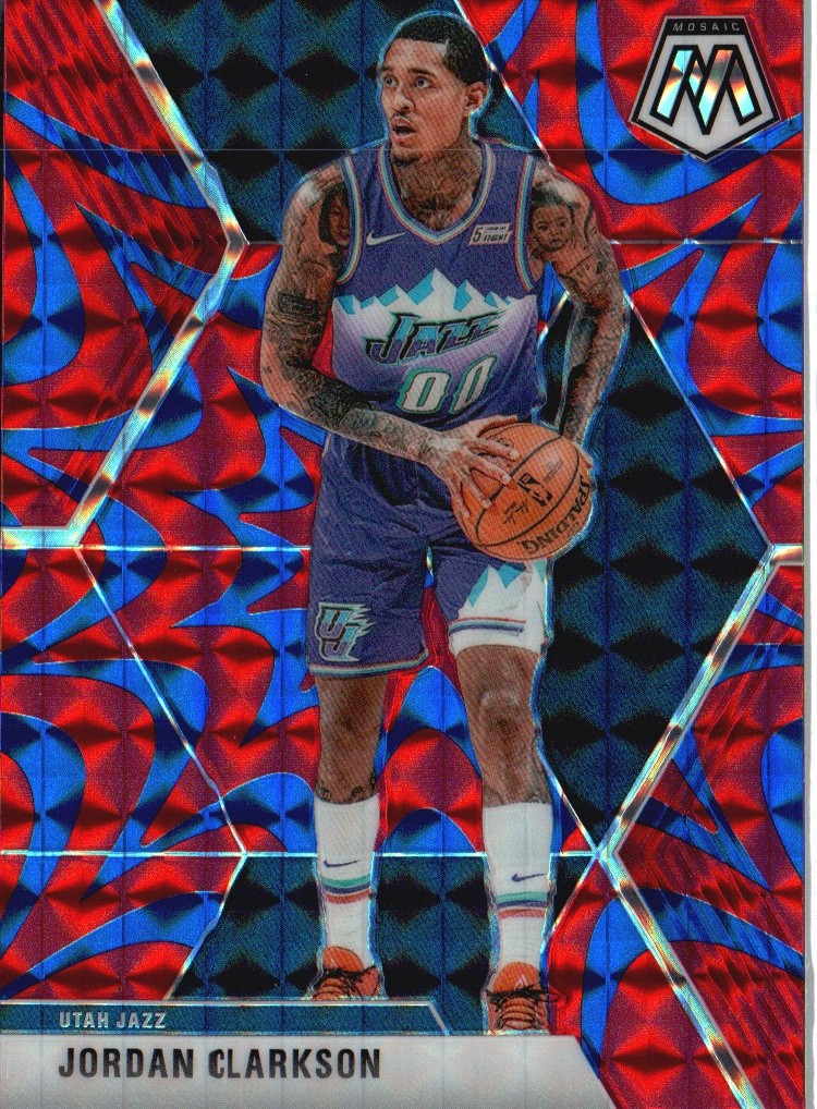 2019-20 Panini Mosaic #197 Jordan Clarkson Reactive Blue