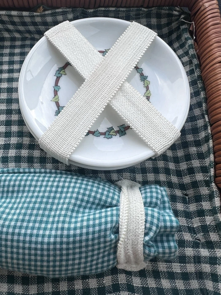 Винтажный Maurice Sendak Маленький Медведь Чайный Набор Корзина для Пикника Керамическая Редкая Не Полная  - Изображение 3 из 4