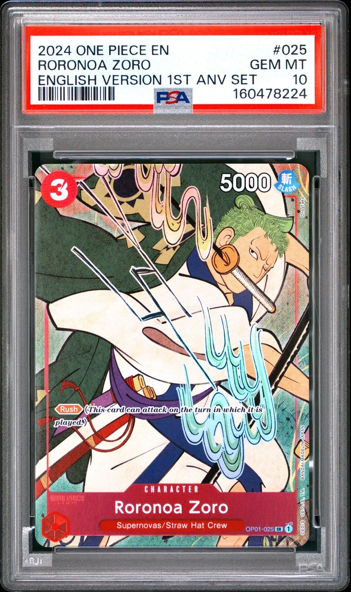 Roronoa Zoro OP01-025 One Piece Promotion Cards for sale | eBay
