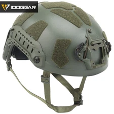 IDOGEAR Tactical Helmet SF Helmet SUPER High Cut FAST Full Protective Airsoft MC