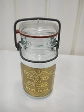 Vtg Jar Sealable Lid Flip Top Clamp Lid Olde Fashion Sour Lemon 7 1/4 Oz Bottle