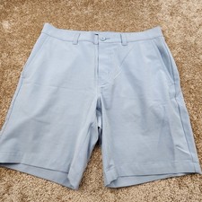 TravisMathew Men's Shorts Size 33 Light Blue Performance Stretch Golf Casual