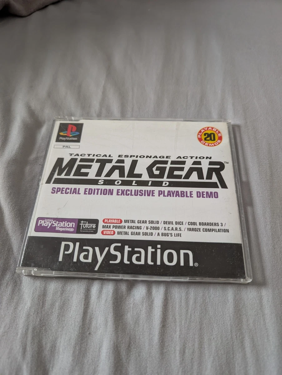 Metal Gear Solid PS1 PSX (FR) PAL Complet testé et
