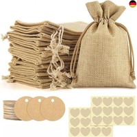 Finevernek 24 StüCk Jute-GeschenktüTen Mit Kordelzug, JutesäCkchen Kleine, Sä