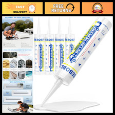 4 Pack RV Roof Sealant - Self-Leveling Waterproof Caulk for Camper, Trailer  Mo