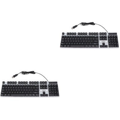 2 Pack Tastatur Gaming Game Für Pc Bürotastatur Computertastatur