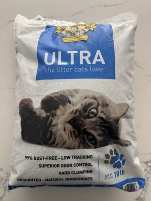 Dr. Elsey s Ultra Cat Litter 18 lb Unscented Clumping Low Tracking 99% Dust Free