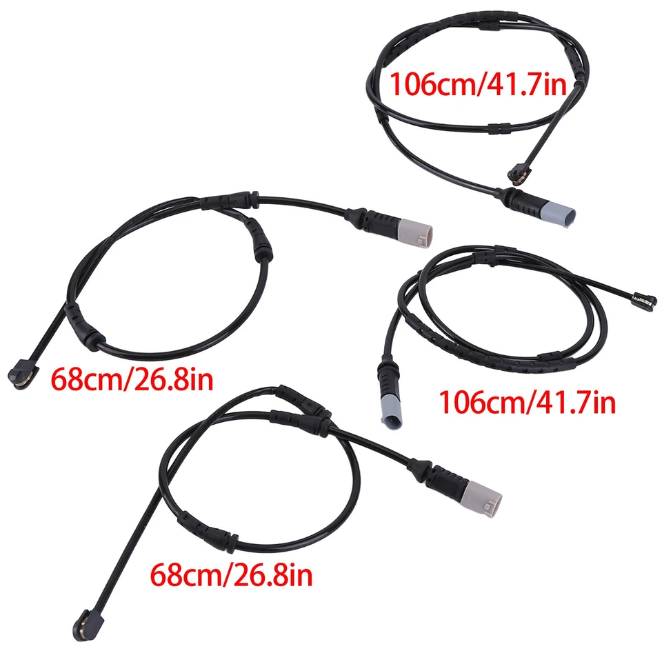 (4 Pack) Front Rear Brake Pads Wear Sensor For BMW 328i xDrive 330i 320i 335i M4 Foto 2 de 4