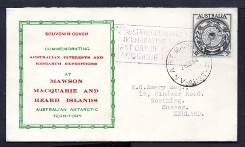 Australia - 1954 Antarctic Research Macquarie Island First Day Cover