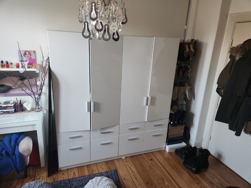 Kleiderschrank für Schlafzimmer Ankleidezimmer Offener Stoffschrank Kinderzimmer - Bild 1 von 4