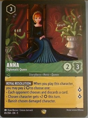 Disney Lorcana Shimmering Skies EN-5 Anna 85/204 Regular