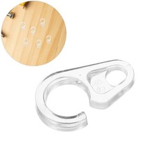  Lot de 50 crochets de fixation pour rail de rideau de plafond, transparents,