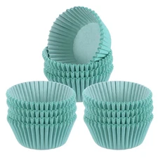 300 Count Cupcake Liners Light Blue Cupcake Muffins Liners Paper Baking Cups