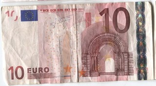 BILLET DE BANQUE 10 EUROS 2002 signé TRICHET
