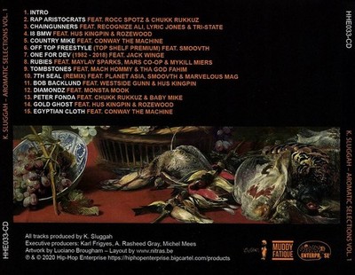 K-SLUGGAH AROMATIC SELECTIONS, VOL. 1 NEW CD