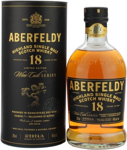 Aberfeldy 18 Jahre Sangiovese Red Wine Cask Finish 46.0% 0,7L-image